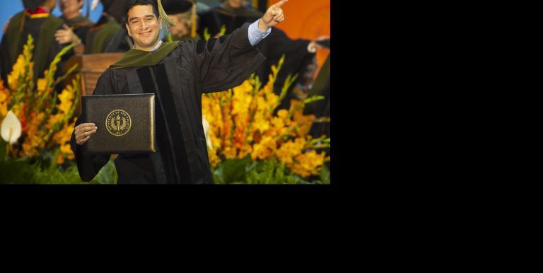 PharmD graduate at Commencement