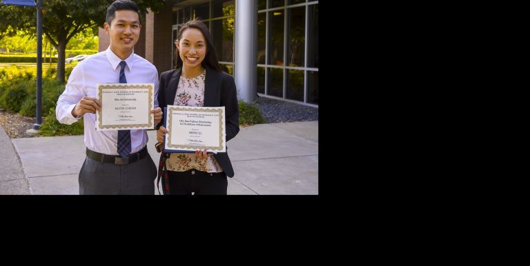 Two PharmD student scholarship recipients
