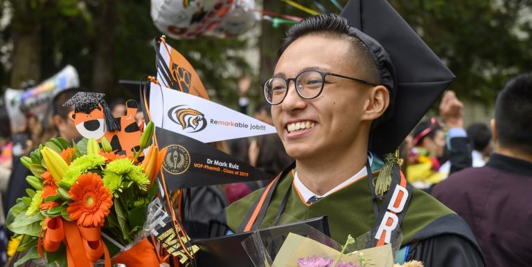 PharmD graduate at Commencement