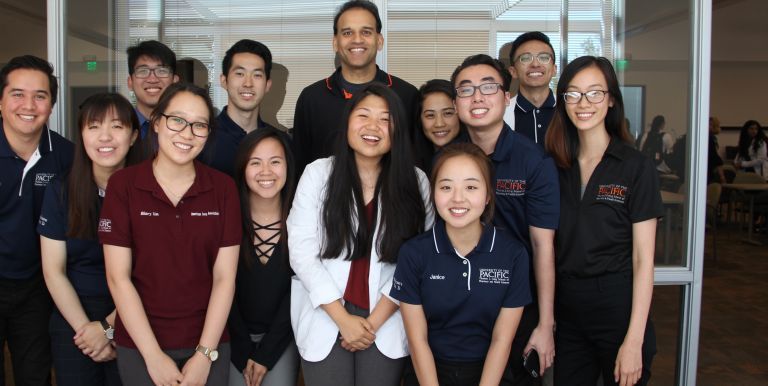 Professor Rajul A. Patel and PharmD students at Medicare Part D Outreach Clinic event