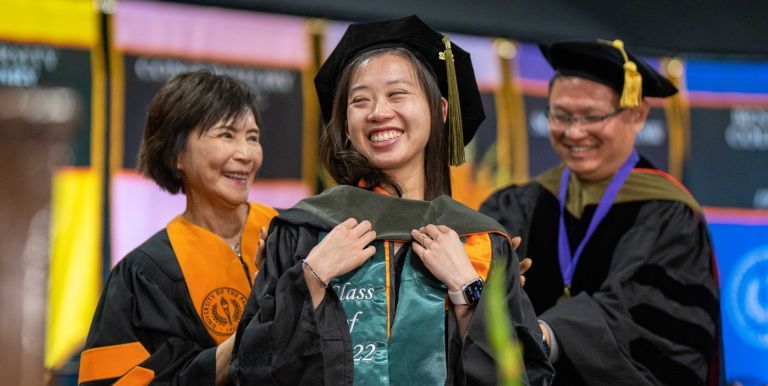 PharmD graduate at Diploma and Hooding Ceremony
