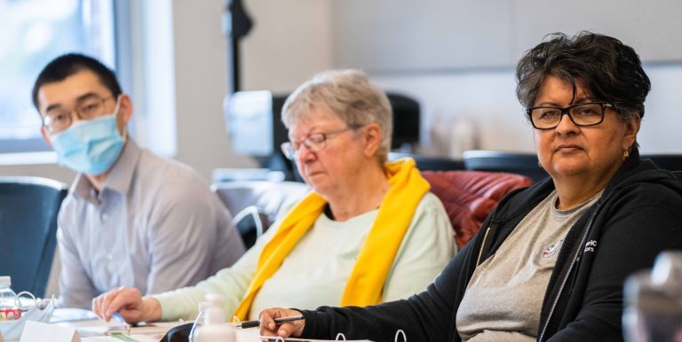 community members at Diabetes Prevention Program session