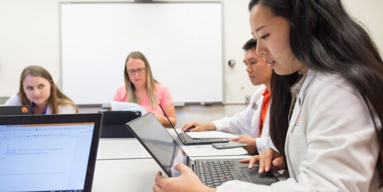 Group of PharmD students in classroom