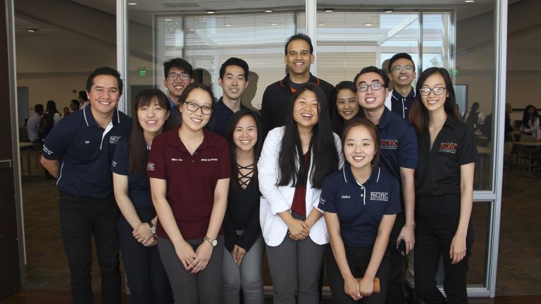 Professor Rajul A. Patel and PharmD students at Medicare Part D Outreach Clinic event
