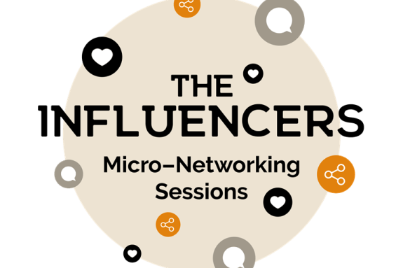 Graphic that reads "The Influencers Micro-Networking Session"