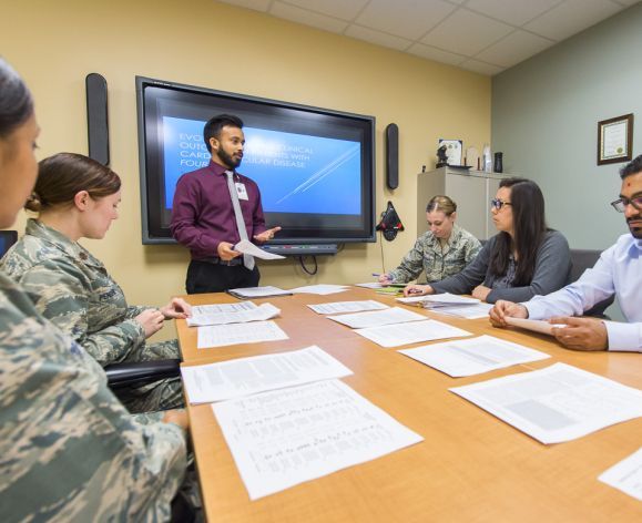 PharmD student gives presentation at Travis Air Force Base